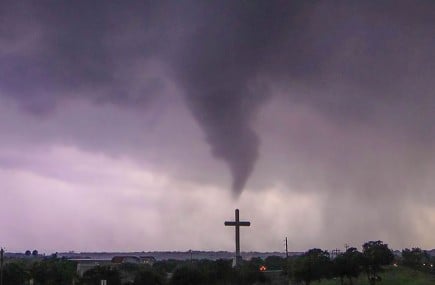 Meteorologist Aaron Tuttle captured this image of a May 19 tornado