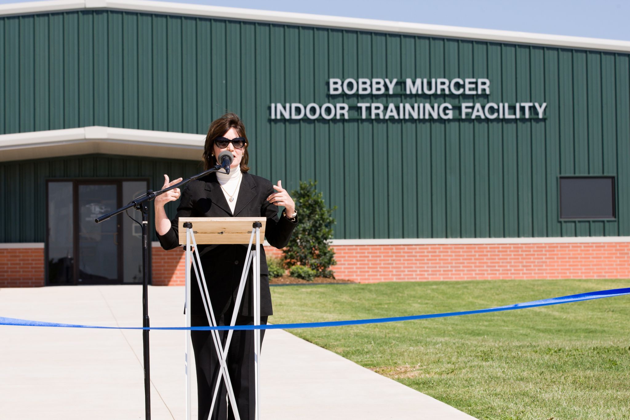 Kay Murcer at Murcer Indoor dedication