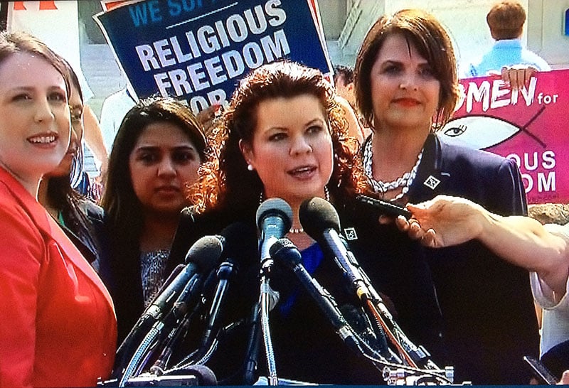 Lori Windham speaks about the U.S. Supreme Court's decision in the 2014 Hobby Lobby case.
