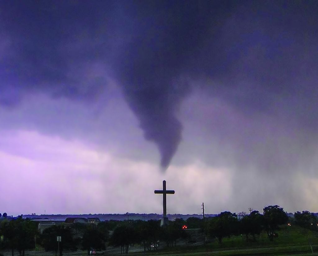Meteorologist Aaron Tuttle captured this image of a May 19 tornado
