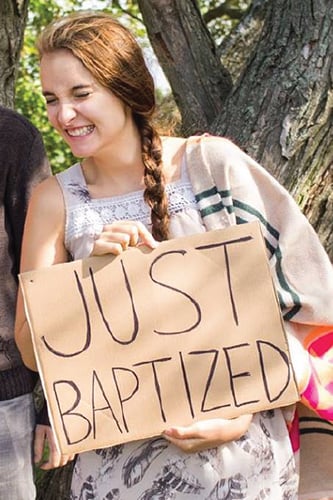 Sylvie after baptism.