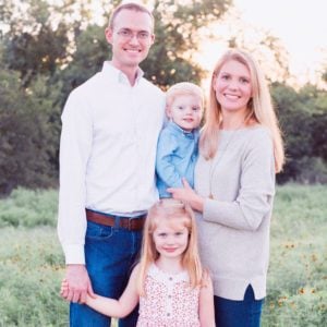 Dr. Stephen Snell, his wife, Amy, and their children.