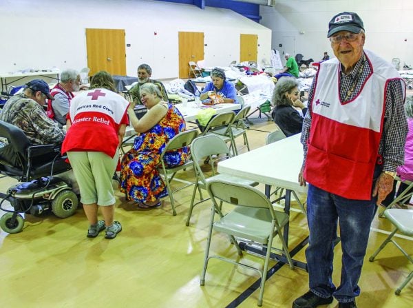 Kenneth Hearrell, 87, serves as the “disaster deacon” for the Crosstown Church of Christ in Tulsa, Okla.