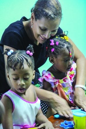 At the Mona Church of Christ in Kingston, Jamaica, women teach Bible classes for children.