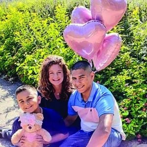 Jenna, Sean and Noah Vasquez take time each year to celebrate Poppy Lynn’s birthday.  The teddy bear contains a recording of her heartbeat that a nurse saved for them.
