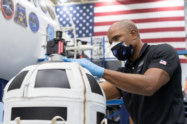 NASA astronaut Victor Glover trains in preparation for a six-month mission to the International Space Station.