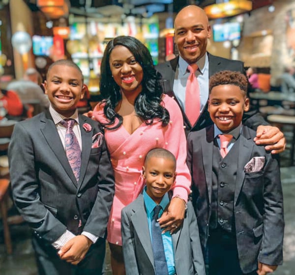 Kevin and Taneise Perry moved from Richmond, Va., to Charlotte, N.C., with their three sons, from left, K.J., 13; Keston, 6; and Kent, 11.
