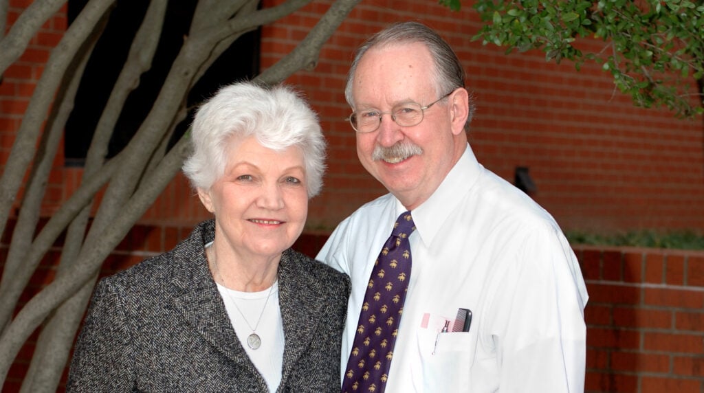 Fern and Jerry Hill during a 2006 visit to Oklahoma.