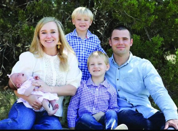 Michael and Erin Easley adopted their baby daughter, Porter, through Christian Homes and Family Services in Abilene, Texas. Their sons are Hank and Flint.