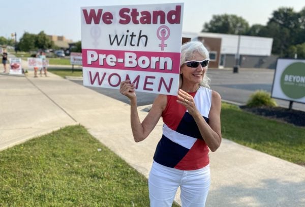 Laura Sawyer, a Metro church member, says she opposed abortion but never picketed until Conner Westerby and Shannon Filipiak launched the ministry.