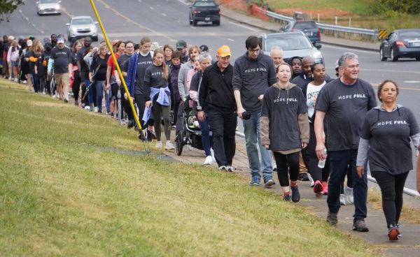 "Hope Full," declare the front of the T-shirts worn by the Walk4Water participants.
