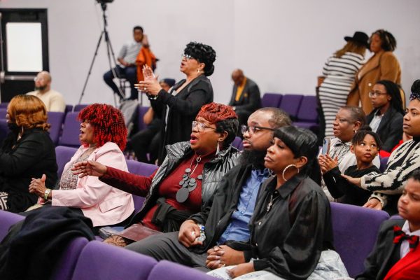 Christians worship at the Greater Metropolitan Church of Christ in Kansas City, Mo.