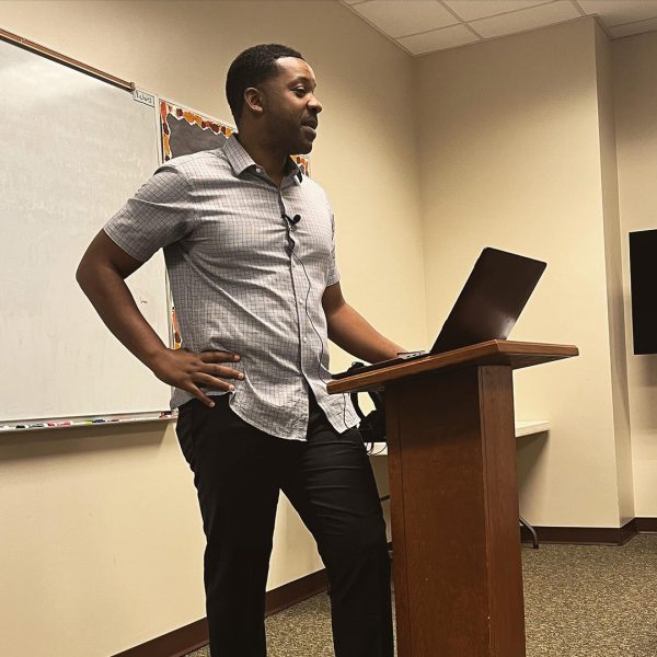 Shelton Gibbs IV speaks on “Parents Saving the Family" during the 2023 EQUIP workshop at the sponsored by the Brown Street Church of Christ in Waxahachie, Texas.