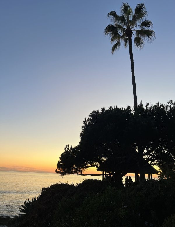 The sun sets over Laguna Beach, Calif.