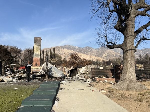 A view of the destruction in Altadena, Calif.