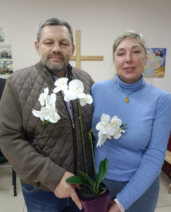 Oleg and Tatyana Pavlenko in Chernihiv, Ukraine.