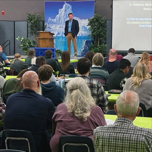 Trey Morgan speaks on "Practicing the Way with the Family" during the Affirming the Faith conference.