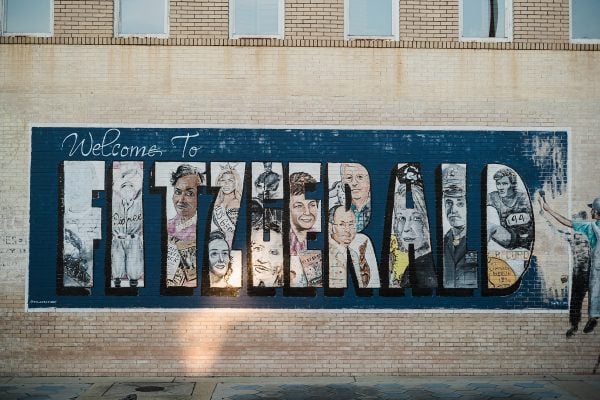 A painting welcomes visitors to downtown Fitzgerald, Ga., home of Mana Nutrition.