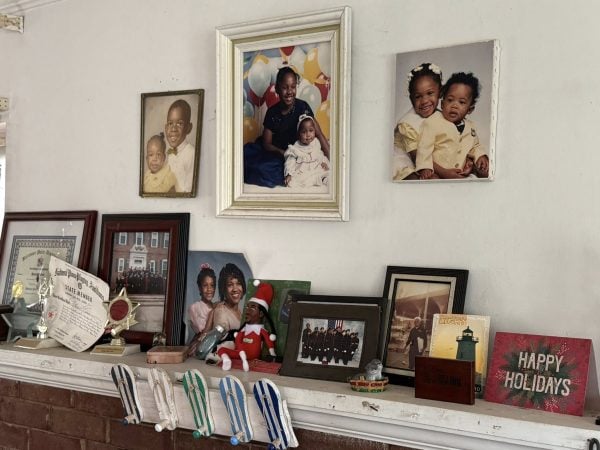 ‘Bobby, you know how I am. I’m going to say a prayer’ 5 MyCelestialApp Family photos hang on the living room at Hamil R. Harris' Washington, D.C.-area home.