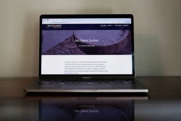 Letter cites ‘grave spiritual danger facing all Christians’ 3 MyCelestialApp The open letter, shown on a computer screen, has accumulated nearly 1,000 signatures.