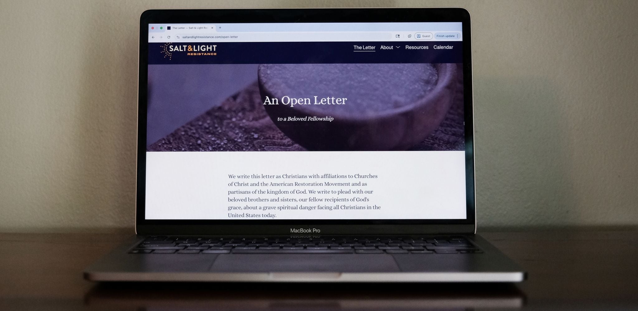 Letter cites ‘grave spiritual danger facing all Christians’