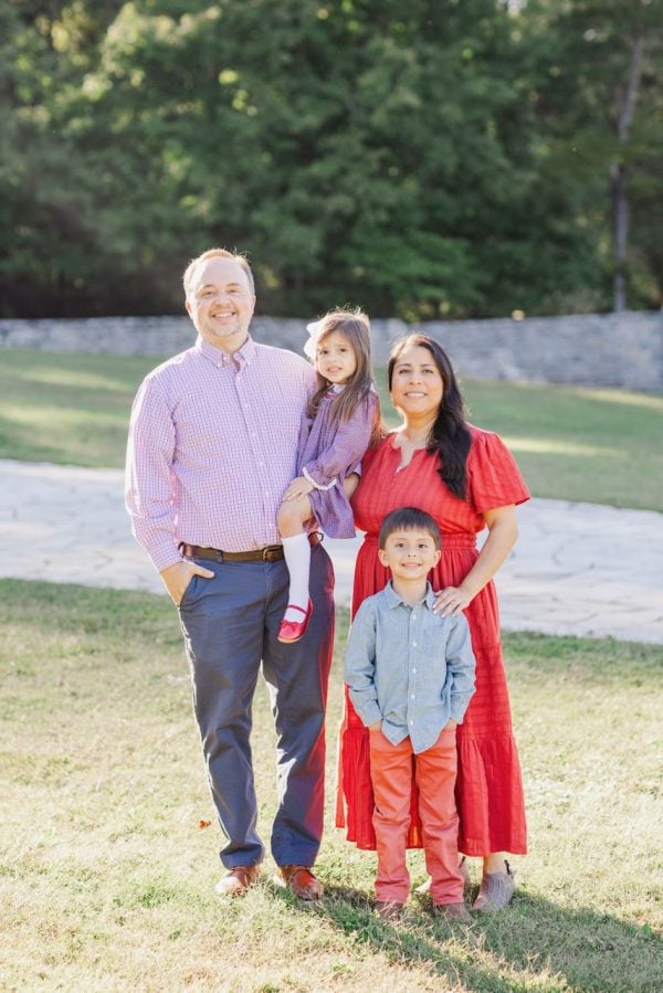 A voice tested by faith 1 MyCelestialApp Mark Adams, his wife Carolina, son Xoaquincito and daughter Olivia pose for a family photo.