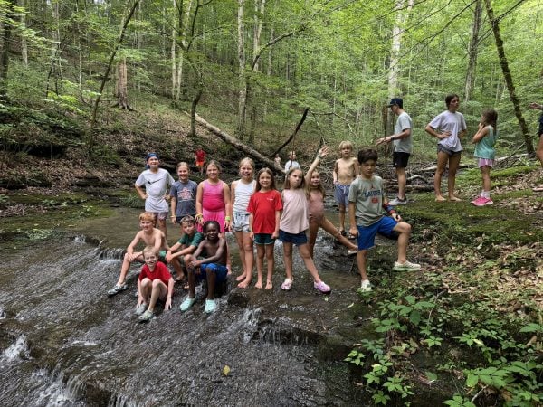 Kids get close to nature at Camp Leatherwood in White Bluff, Tenn. The Brentwood Hills Church of Christ in Nashville, Tenn., sponsors the camp.
