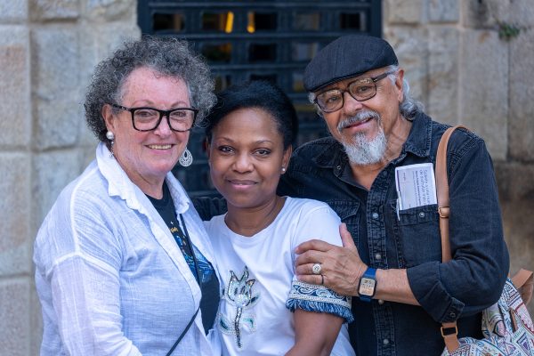 Rut Morillo, center, joins the Andrades for a late afternoon conversation in Redondela, near Vigo. Morillo encouraged the missionary couple to plant a congregation in Galicia.
