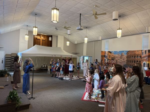 ’Everything is just charred and gone’ 4 MyCelestialApp Children participate in the Troy church’s VBS before the building fire.