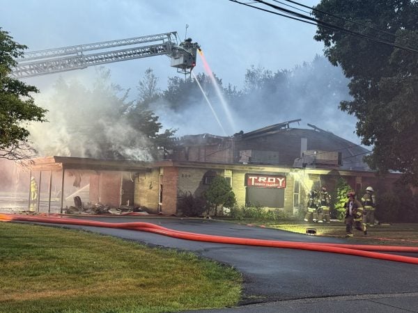 ’Everything is just charred and gone’ 2 MyCelestialApp Firefighters battle the Troy church fire into daybreak.
