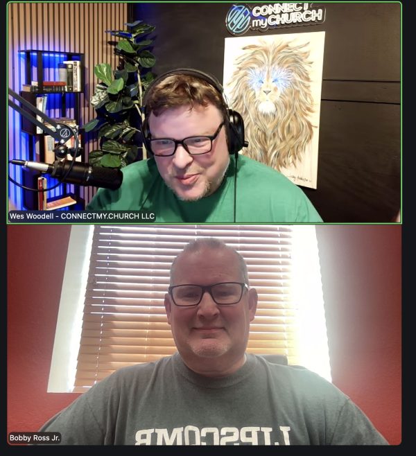 Wes Woodell and Bobby Ross Jr. meet via Zoom to discuss artificial intelligence.